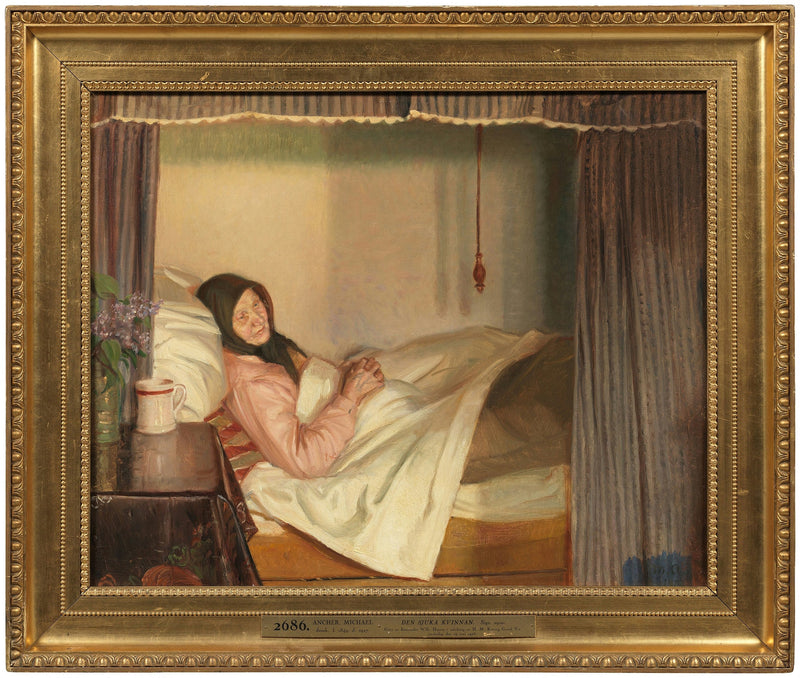Die kranke Frau – Michael Peter Ancher