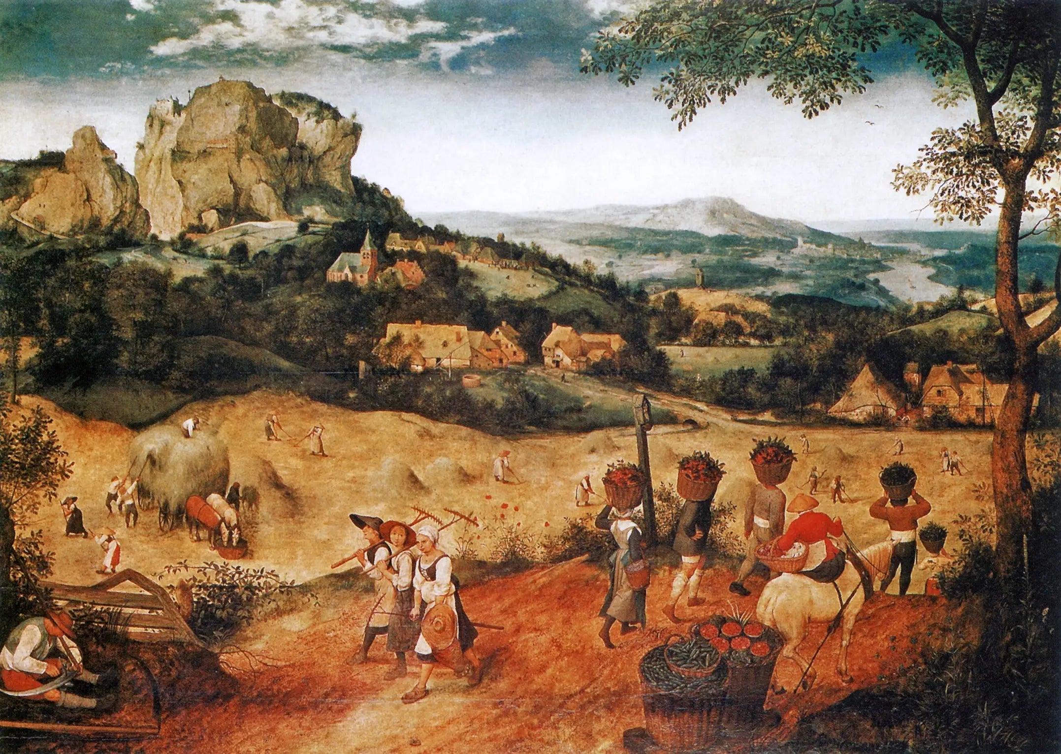 La Fenaison - Pieter Brueghel the Elder image 1 tableau peint à l’huile sur toile