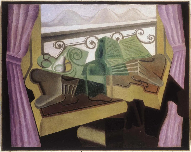 Das Fenster an den Hügeln - Juan Gris