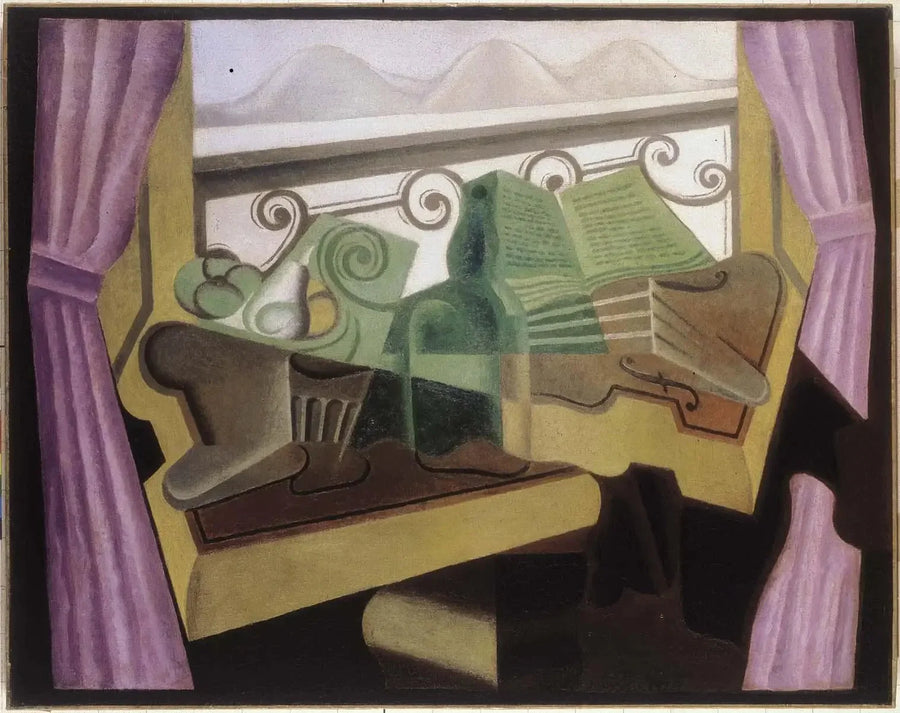 Das Fenster an den Hügeln - Juan Gris