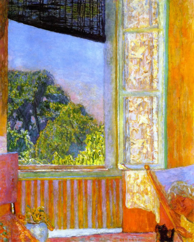 Das offene Fenster - Pierre Bonnard