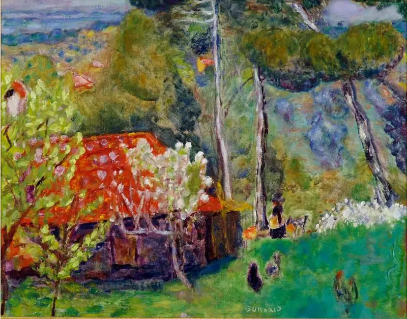 Der Bauernhof mit rotem Dach - Pierre Bonnard