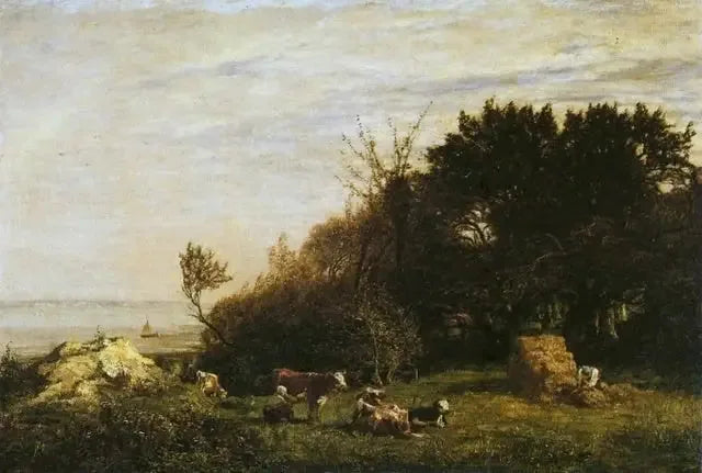 Der Bauernhof von Saint-Siméon, Umgebung von Honfleur - Eugène Boudin