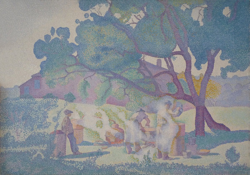 Der Bauernhof, morgens - Henri-Edmond Cross