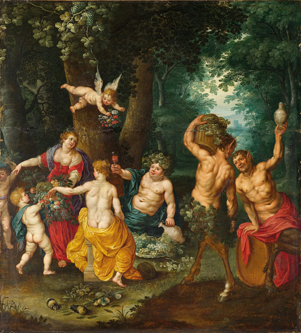 La Fête de Bacchus (Sine Cerere et Baccho friget Venus) - Jan Brueghel le Jeune image 1 reproduction réalisée par Alpha Reproduction