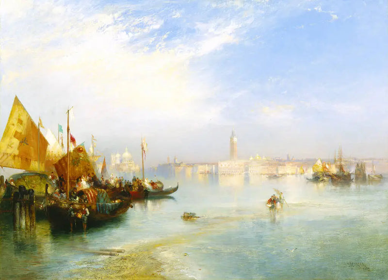 Die Hochzeitsfeier des Fischers - Thomas Moran