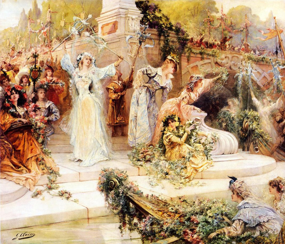 La Fête - Georges Clairin image 1 copie de tableau peinte à la main