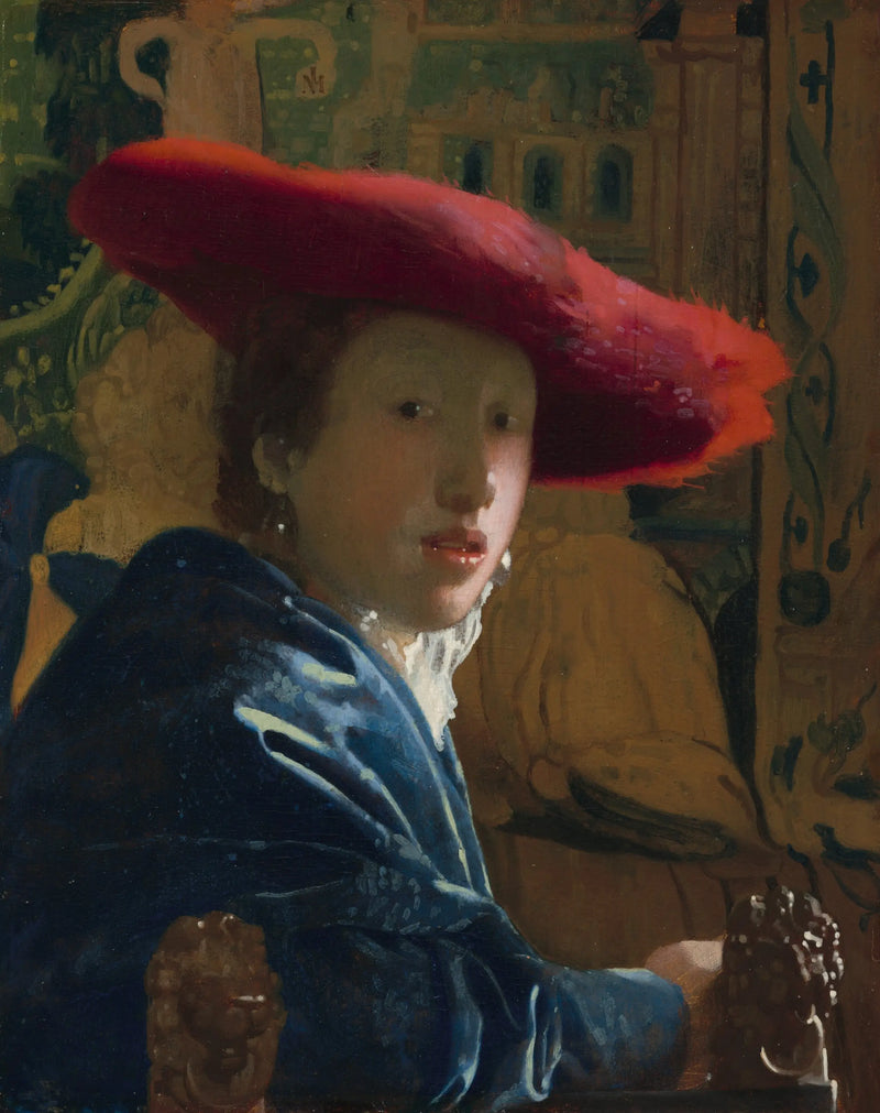 Das Mädchen mit dem roten Hut - Johannes Vermeer