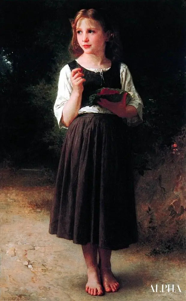 La fille aux framboises - William Bouguereau - Reproductions de tableaux et peintures haut de gamme