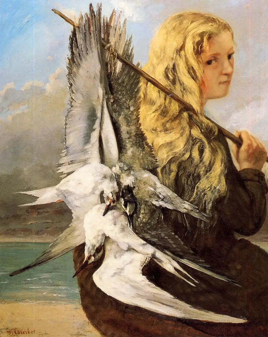 Das Mädchen mit den Möwen, Trouville - Gustave Courbet