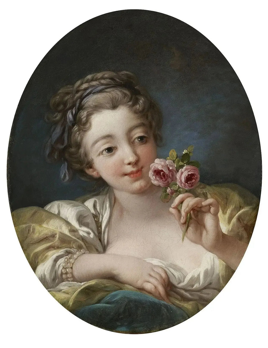 Das Mädchen mit den Rosen - François Boucher