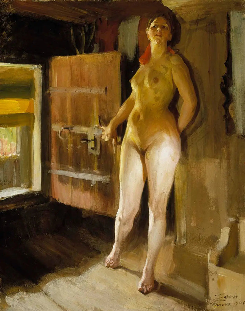 Das Mädchen im Sauna - Anders Zorn