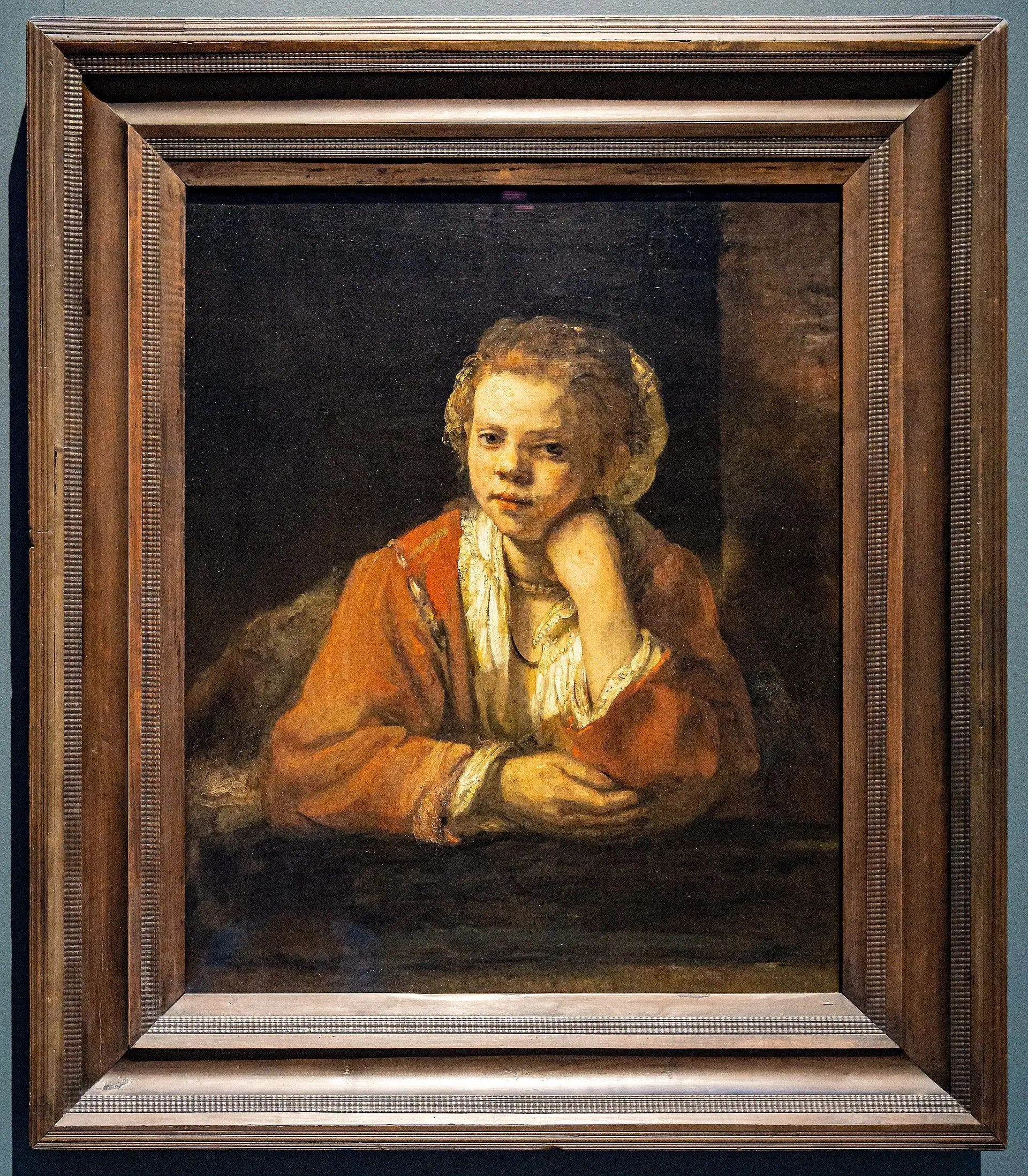 La Fille de cuisine - Rembrandt image 2 copie peinte à la main à l’huile
