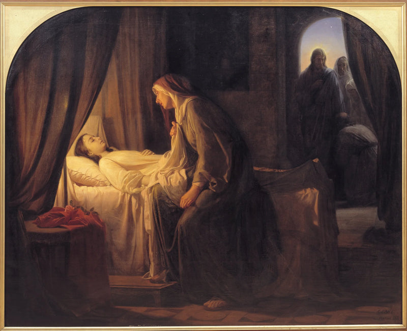Die Tochter des Jairus - Carl Heinrich Bloch
