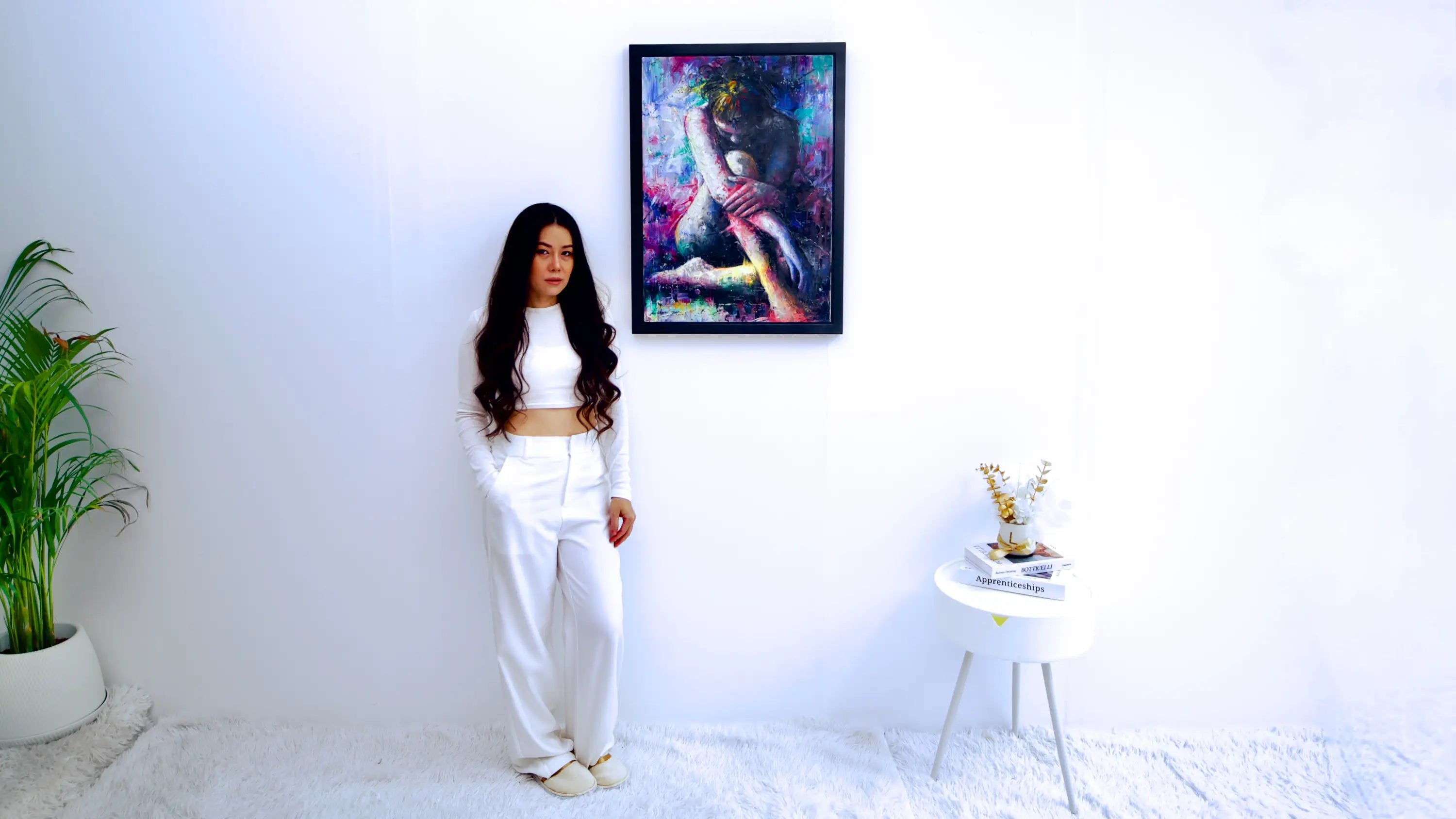 The Purple Girl - Kesorn | 50 x 70 cm Reproductions de tableaux à la peinture à l’huile