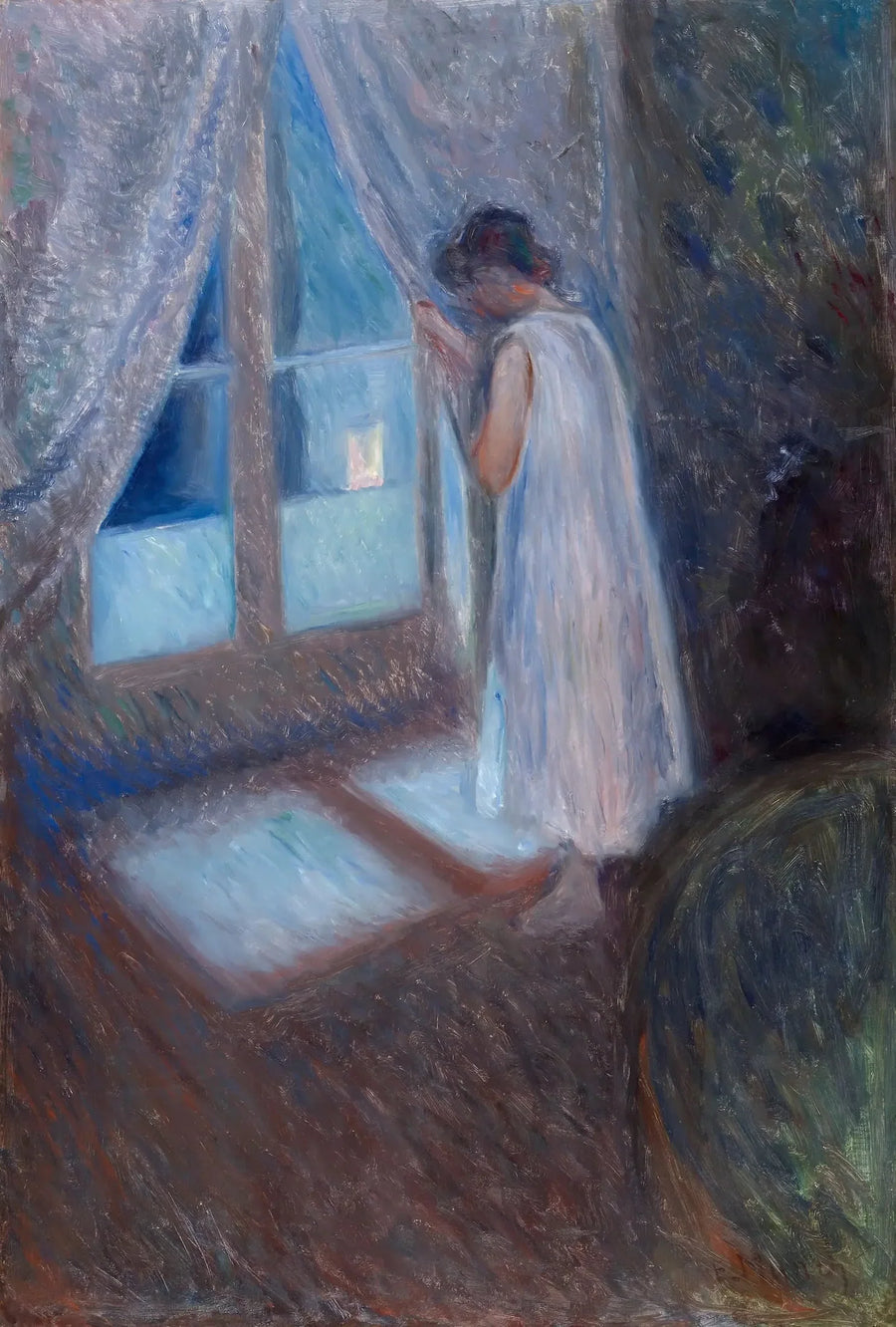 Das Mädchen am Fenster - Edvard Munch