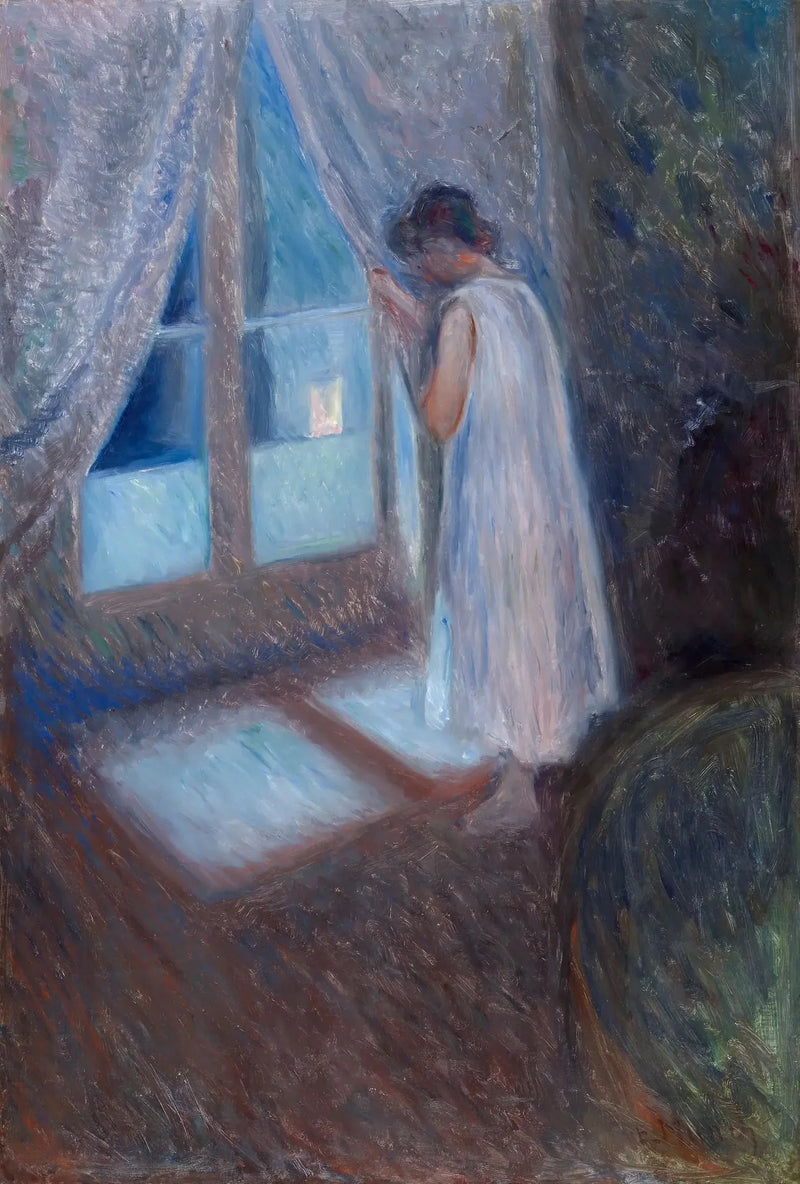 Das Mädchen am Fenster - Edvard Munch