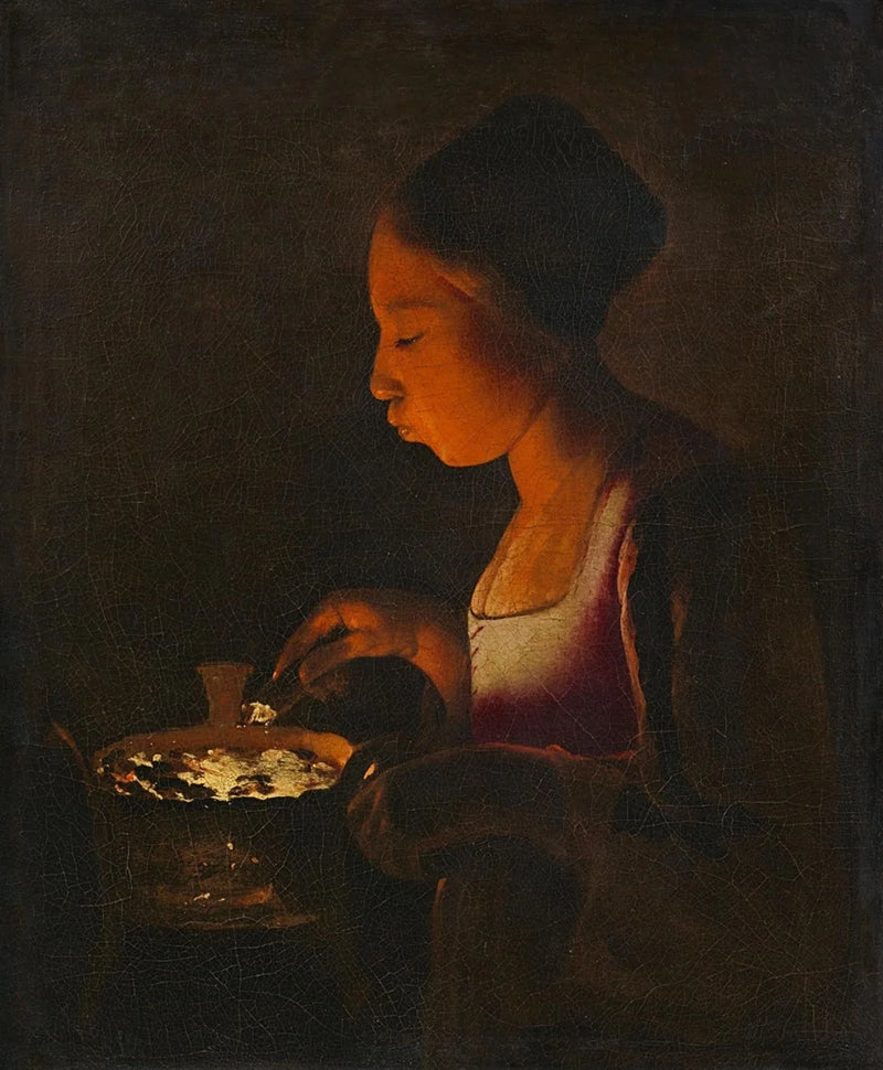 Das Mädchen im BH - Georges de La Tour