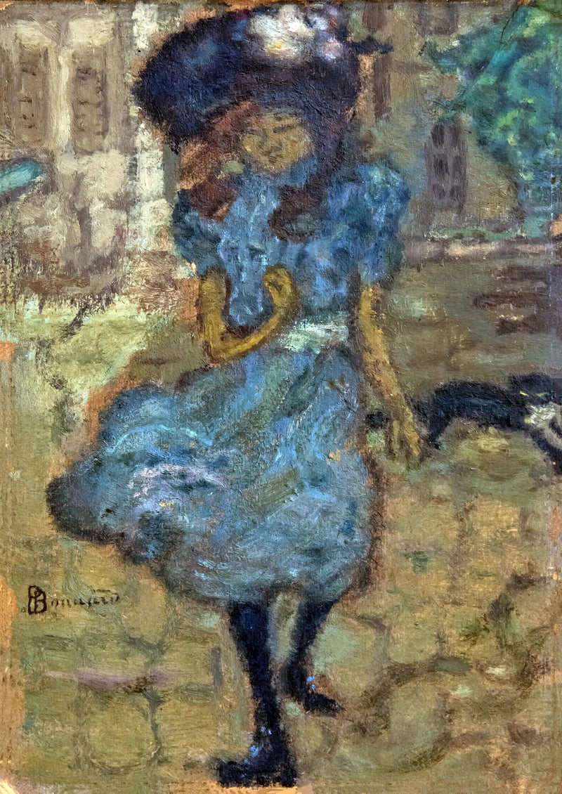 Das Mädchen mit der Katze - Pierre Bonnard