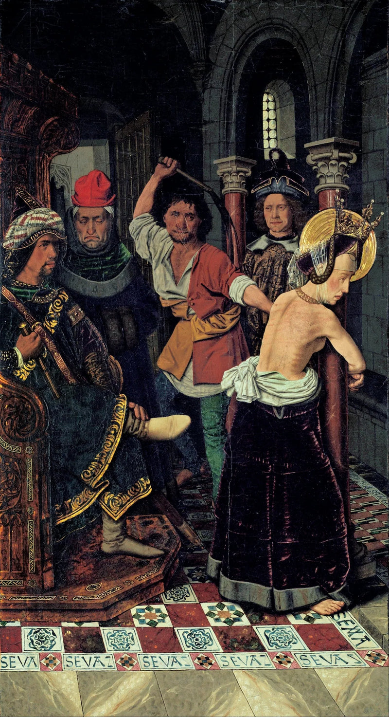 Die Geißelung der heiligen Engracia - Bartolomé Bermejo