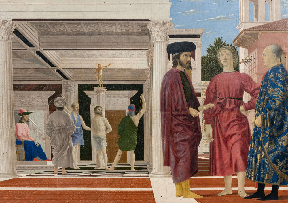 La Flagellation du Christ - Piero della Francesca image 1 copie de tableau peinte à la main