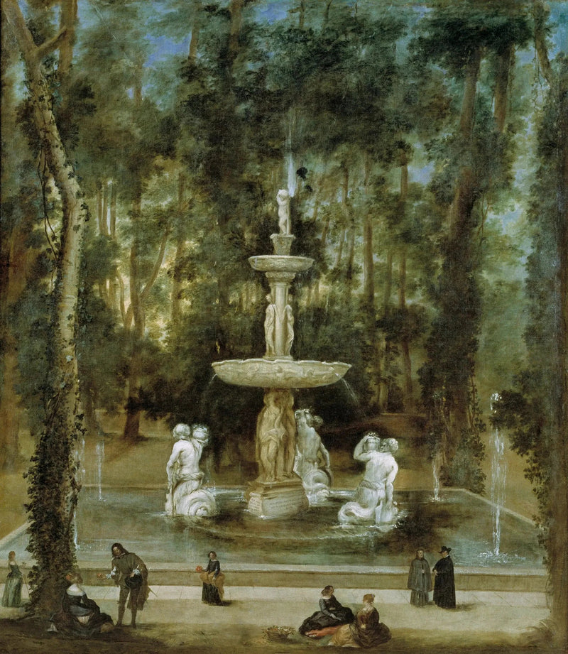 Die Tritonbrunnen im Garten der Insel, Aranjuez - Diego Velázquez