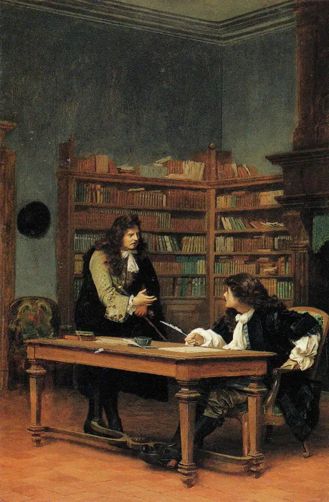 Die Fontaine und Molière - Jean-Léon Gérôme