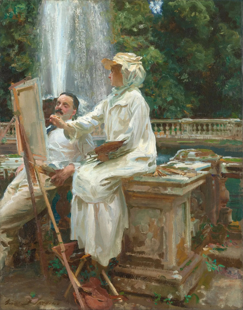 Der Brunnen, Villa Torlonia, Frascati, Italien - John Singer Sargent