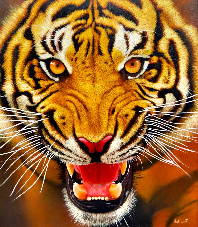 Die Stärke des Tigers | 95 x 105 cm