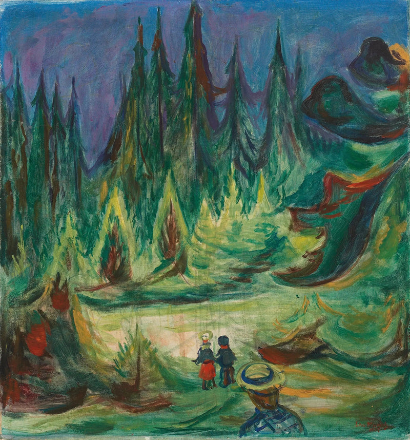 Der verzauberte Wald - Edvard Munch