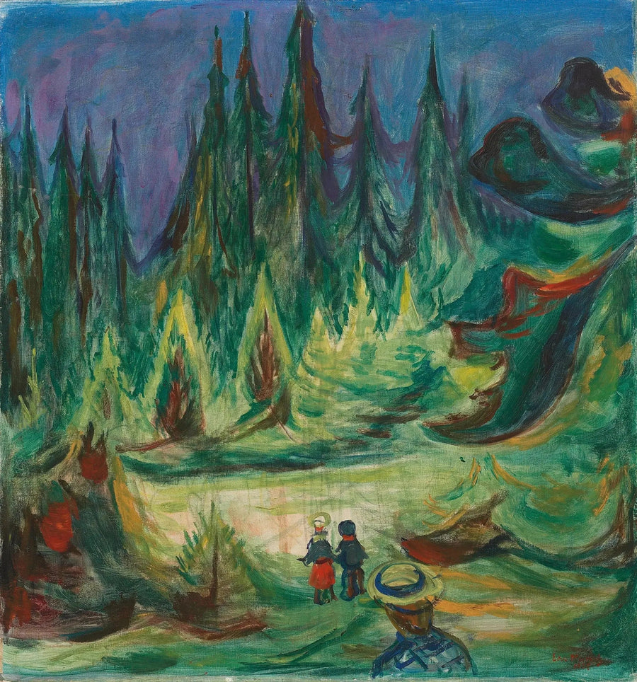 Der verzauberte Wald - Edvard Munch