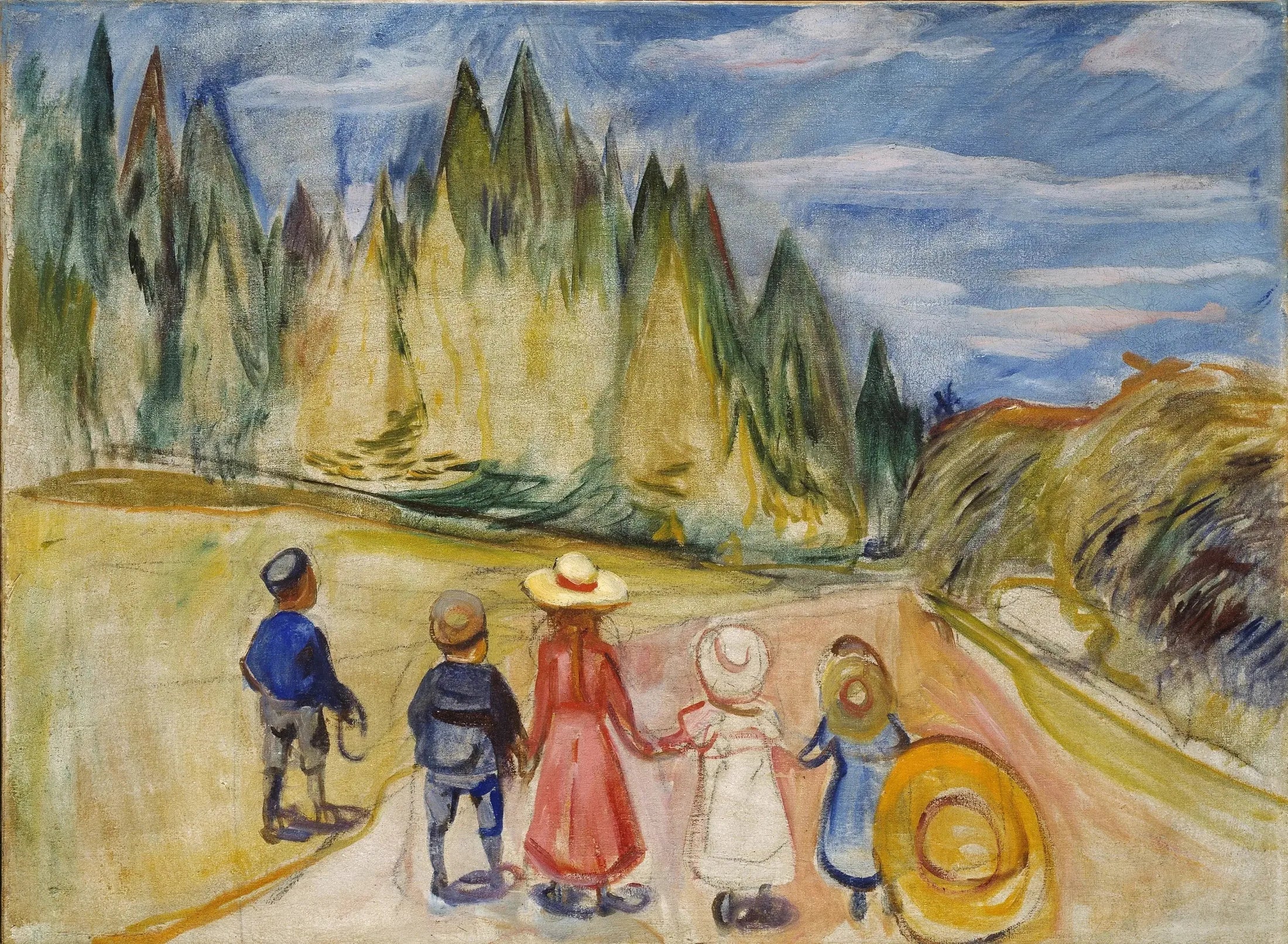 La Forêt enchantée - Edvard Munch image 1 reproduction d’œuvre d’art à l’huile