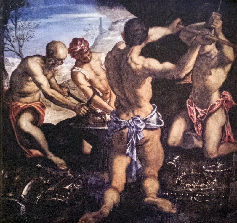 Die Schmiede des Vulkan - Jacopo Tintoretto