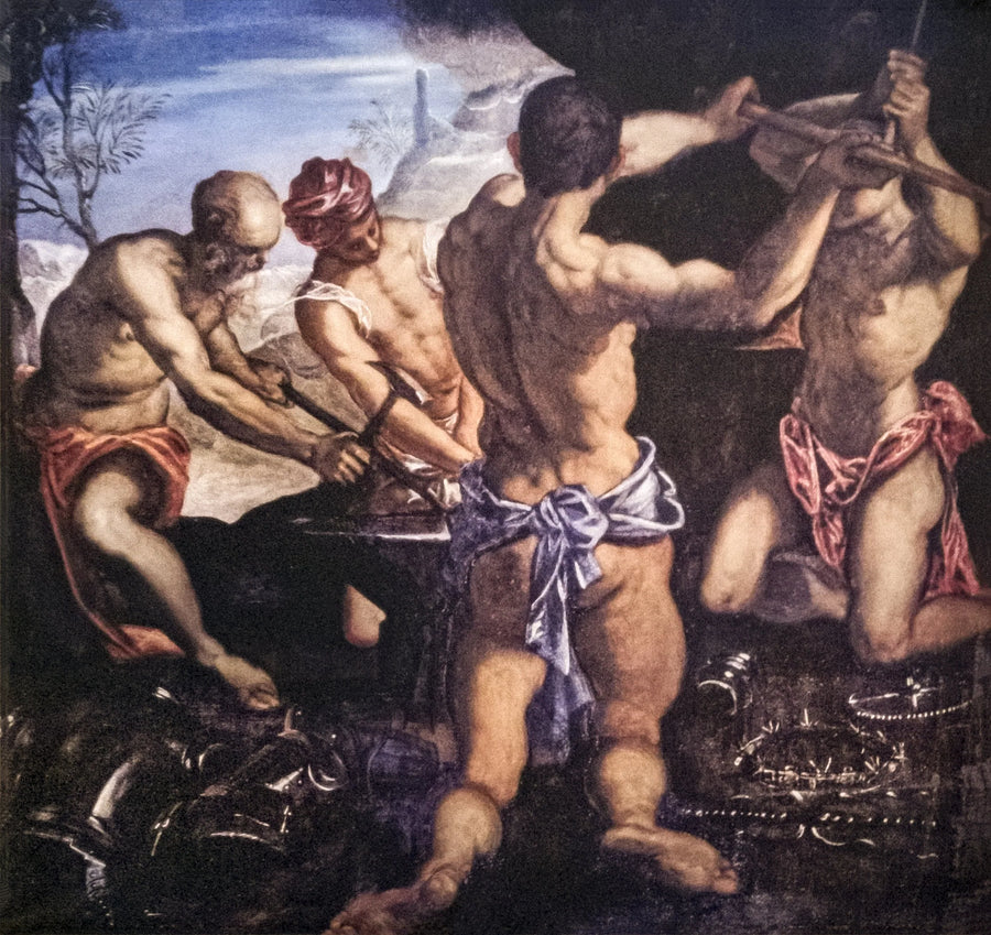 Die Schmiede des Vulkan - Jacopo Tintoretto