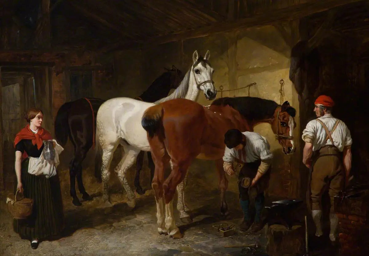 La Forge - John Frederick Herring, Sr. image 1 copie de tableau peinte à la main