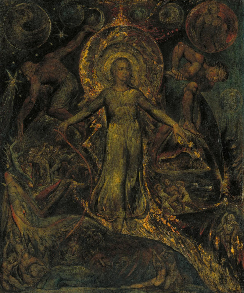Die spirituelle Form von Pitt, der Béhémoth führt - William Blake