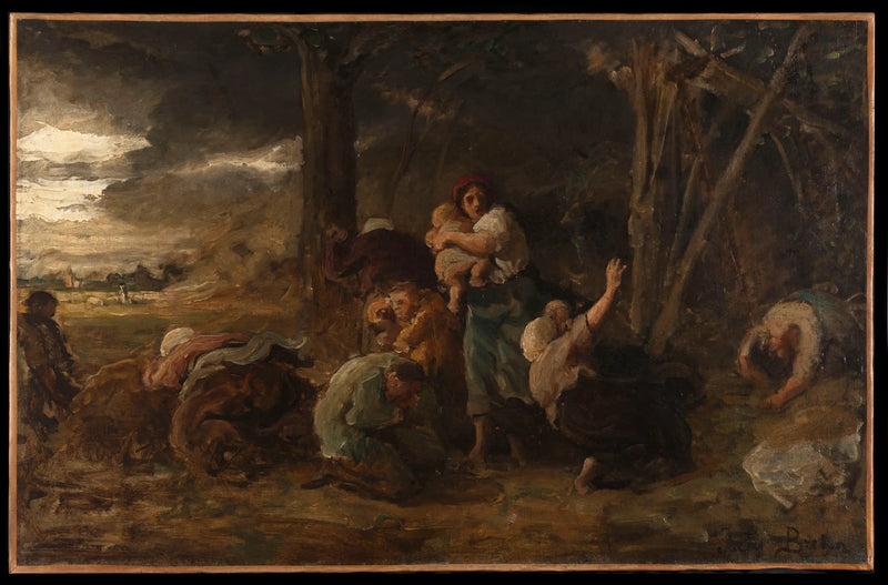 Der Blitz - Jules Breton