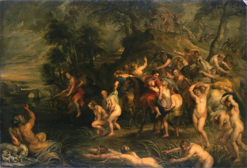 Die Flucht der Cloelia - Peter Paul Rubens