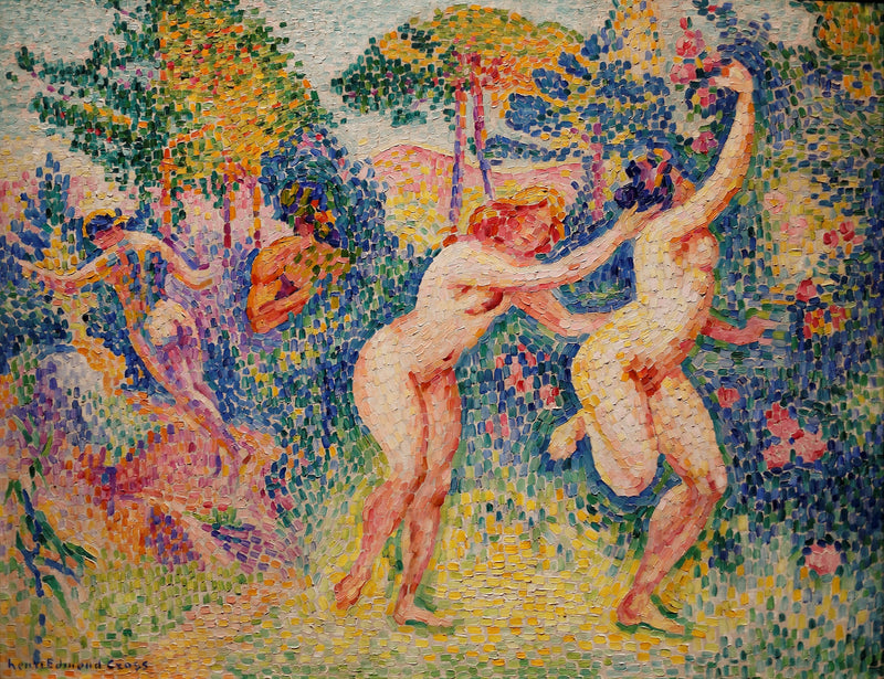 Die Flucht der Nymphen - Henri-Edmond Cross