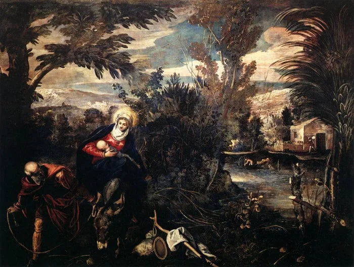 Die Flucht nach Ägypten - Jacopo Tintoretto