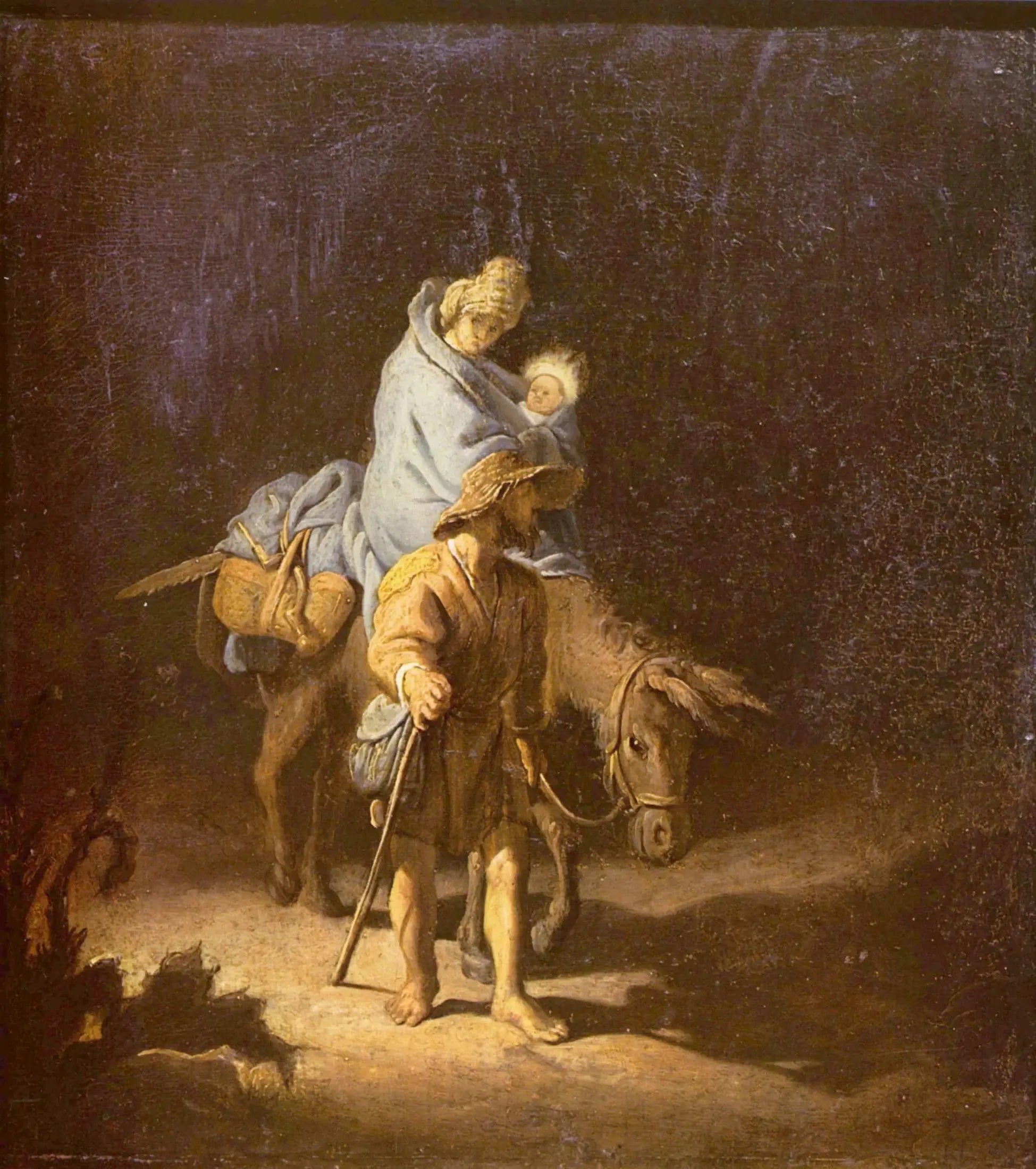 La Fuite en Égypte - Rembrandt image 1 tableau peint à l’huile sur toile