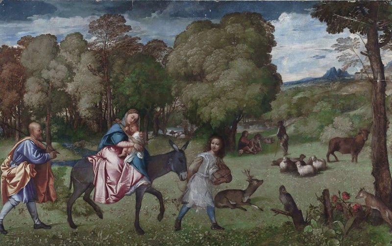 Die Flucht nach Ägypten - Titian
