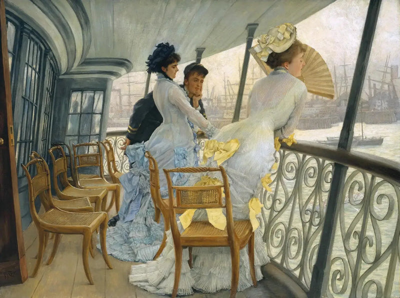 Die Galerie des HMS Calcutta (Portsmouth) - James Tissot