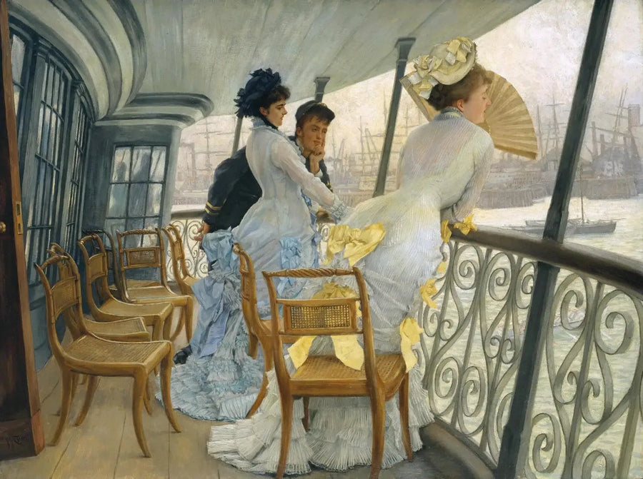 Die Galerie des HMS Calcutta (Portsmouth) - James Tissot