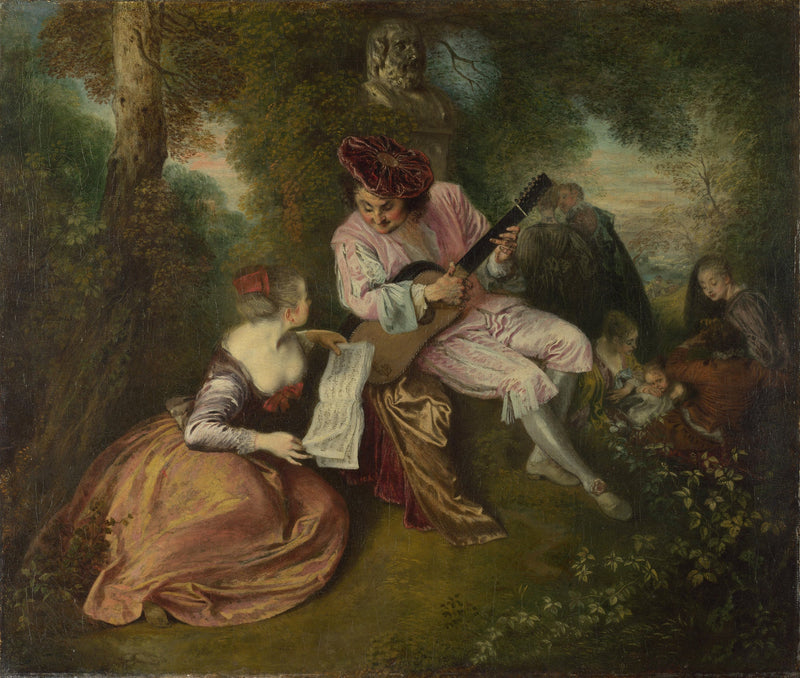 Die Liebesreihe - Antoine Watteau