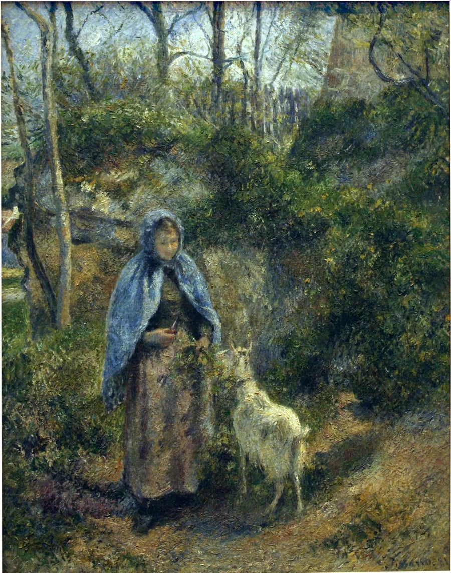 Die Ziegenhirtin - Camille Pissarro