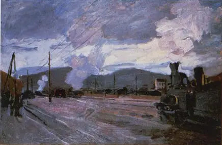 Der Bahnhof von Argenteuil - Claude Monet