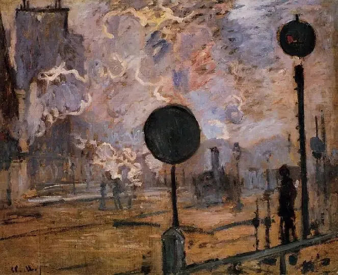 Der Bahnhof Saint-Lazare, die Signale - Claude Monet
