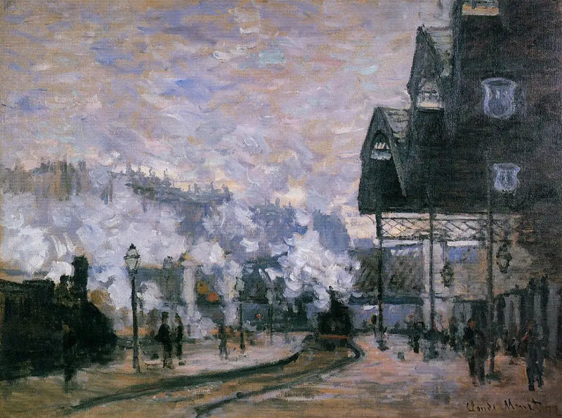 Der Bahnhof Saint-Lazare, Außenansicht - Claude Monet