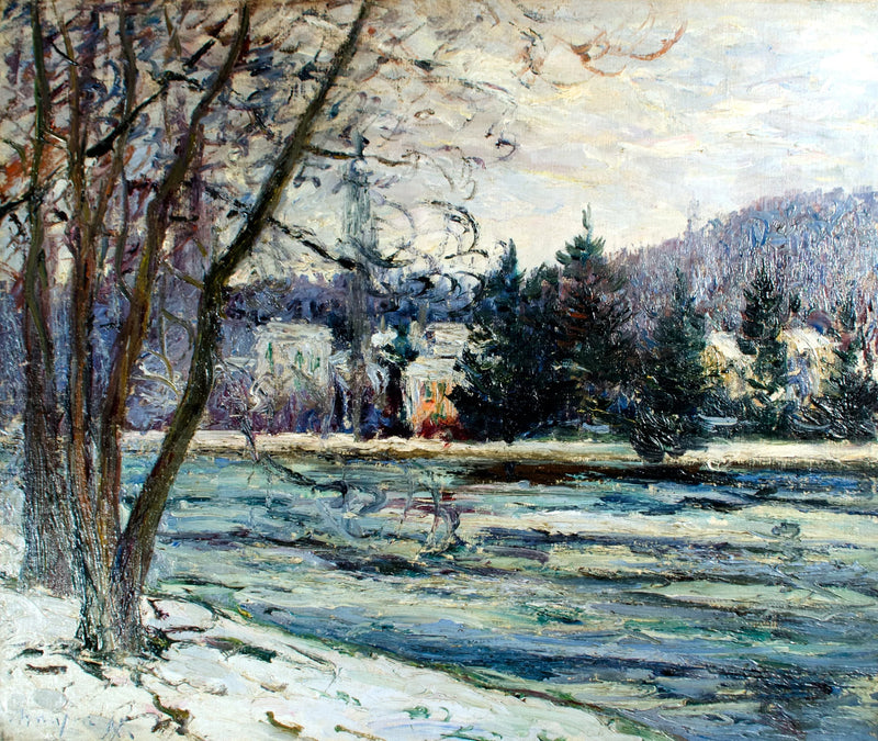 Das Eis, Teich von Ville d'Avray - Maxime Maufra